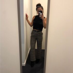 High Waisted Plaid Pants